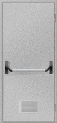Двери противопожарные с вентиляционной решеткой ДМП ЕІ60-1-2100х900 "антипаника", ЕвроСтандарт фото 1