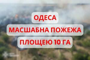 Одеська область: рятувальники ліквідували масштабну пожежу