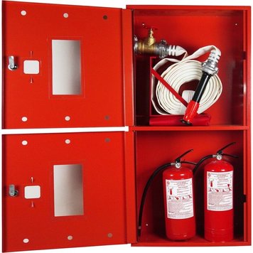 Кран-комплект ЕС-51-1-РСПК-50 (Шкаф пожарный ШП-60/120-НС Красный) + 2 огнетушителя ВП-5 и ВП-6 фото 1 ПОЖСОЮЗ