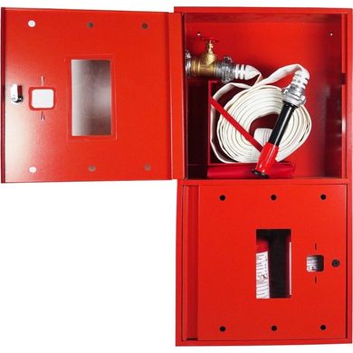 Кран-комплект ЕС-51-1-РСПК-50 (Шкаф пожарный ШП-60/120-НС Красный) + 2 огнетушителя ВП-5 и ВП-6 фото 2