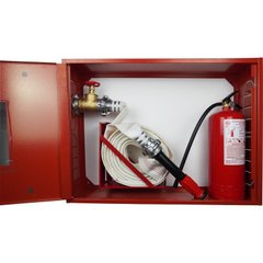 Кран-комплект ЕС-51-1-РСПК-50 (Шкаф пожарный ШП-80/60-НС Красный) + 1 огнетушитель ВП-5 фото 1