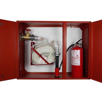Кран-комплект ЕС-51-1-РСПК-50 (Шкаф пожарный ШП-90/70-НС Красный) + 1 огнетушитель ВП-5 фото 1 ПОЖСОЮЗ