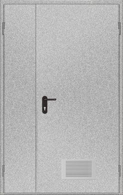 Двері протипожежні з вентиляційною сіткою ДМП ЕІ60-2-2100x1300, ЄвроСтандарт фото 1