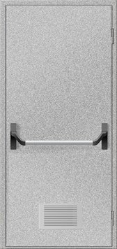 Двери противопожарные с вентиляционной решеткой ДМП ЕІ60-1-2100х900 "антипаника", ЕвроСтандарт фото 1 ПОЖСОЮЗ