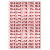 Знак Напряжение 220 вольт 10*20 с-к пленка лист А4 с-к пленка фото 1 ПОЖСОЮЗ