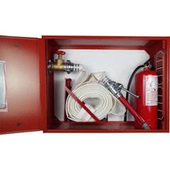 Кран-комплект ЕС-51-1-РСК-50 (Шкаф пожарный ШП-80/60-НС Красный) + 1 огнетушитель ВП-5 фото 1